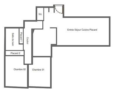 Appartement - 64 m² - 3 pièces