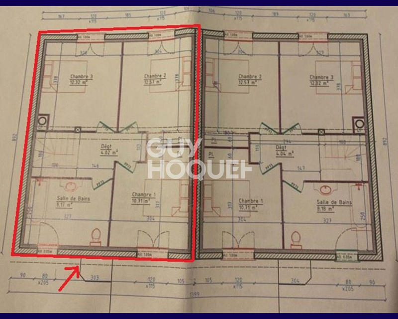 Maison - 90 m² - 5 pièces