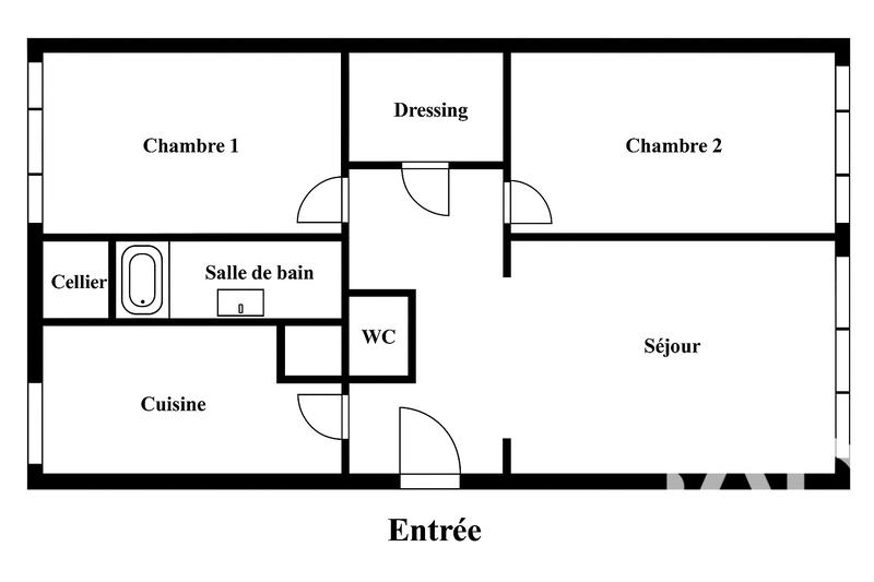 Appartement - 67 m² - 3 pièces