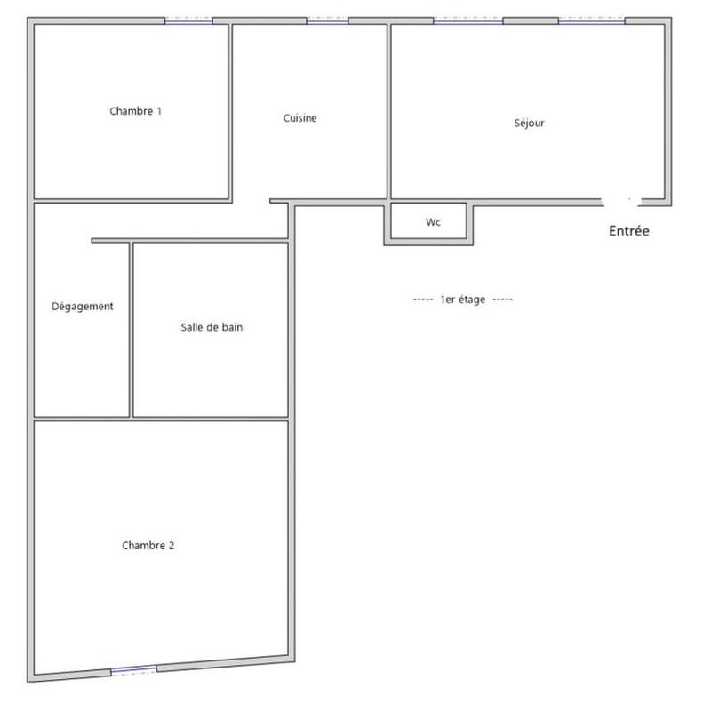 Appartement - 77 m² - 3 pièces