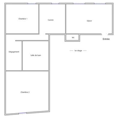 Appartement - 77 m² - 3 pièces