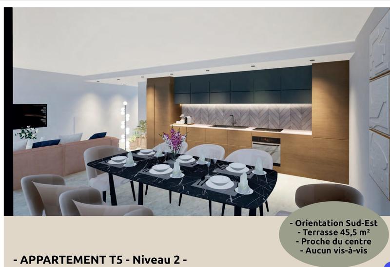 Appartement - 117 m² - 5 pièces