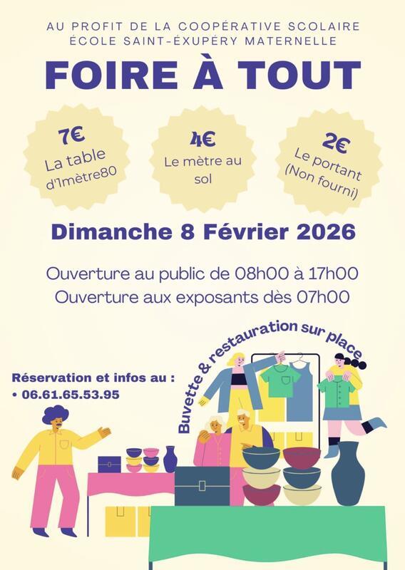 Foire à tout de l’école maternelle saint exupery