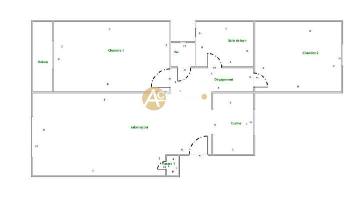 Appartement - 71 m² - 3 pièces