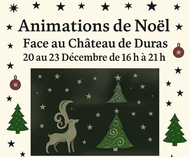 Animations avant Noël à Duras