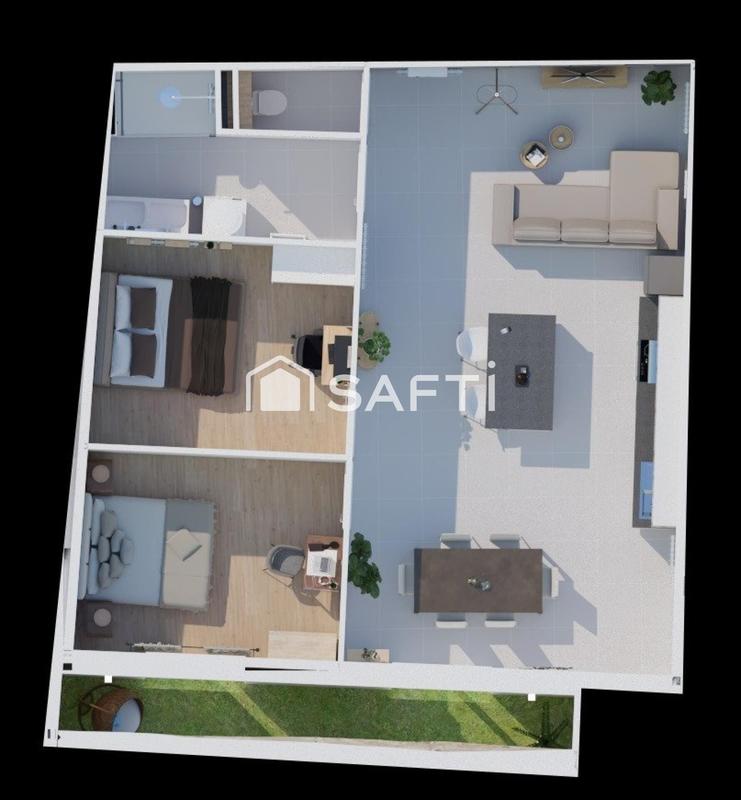 Appartement - 67 m² - 3 pièces