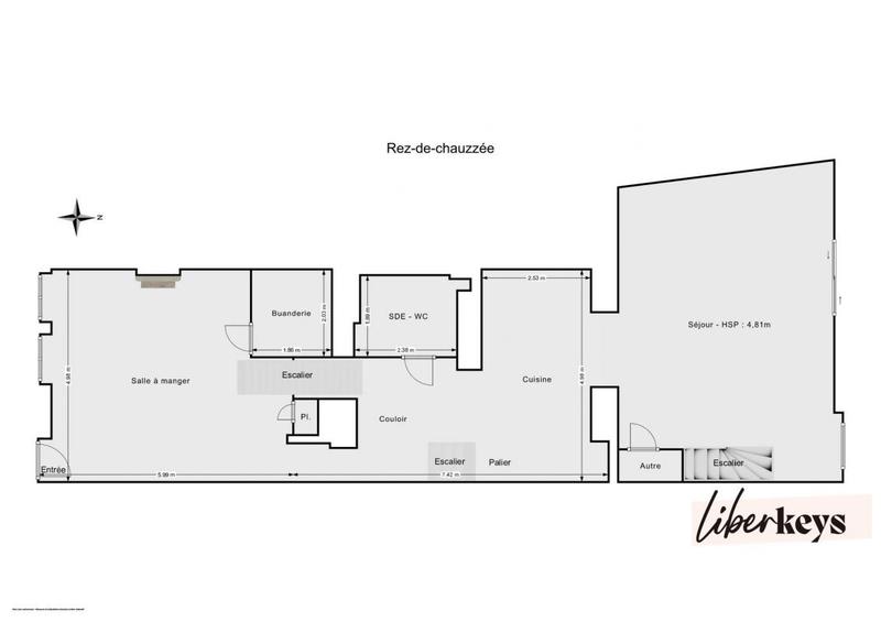 Maison de ville - 225 m² - 5 pièces