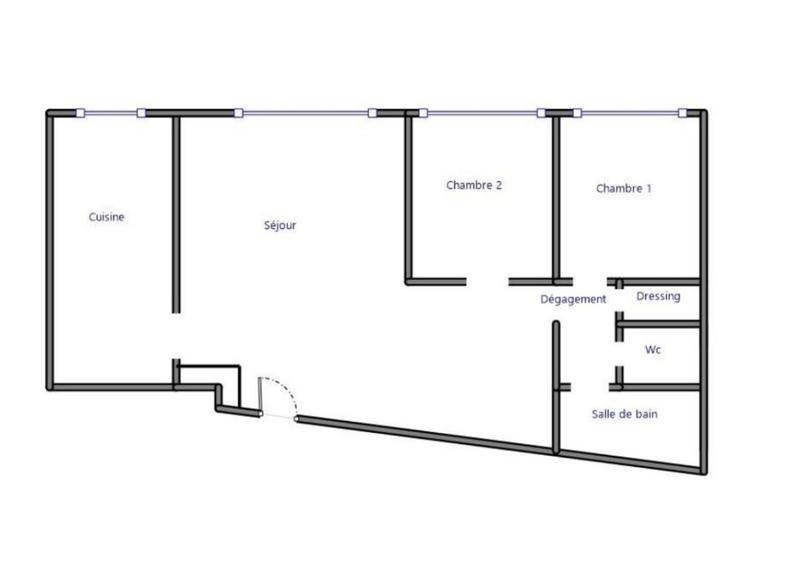 Appartement - 70 m² - 3 pièces