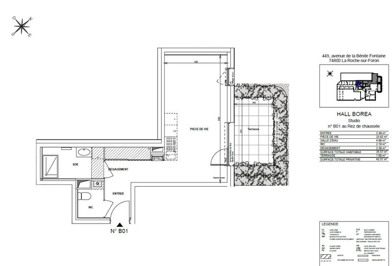 Appartement - 36 m² - 1 pièce
