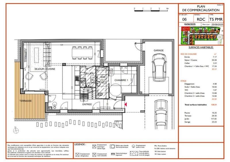 Maison - 135 m² - 5 pièces