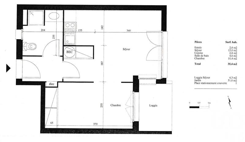 Maison - 35 m² - 2 pièces