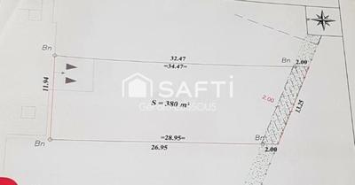 Terrain - 380 m²