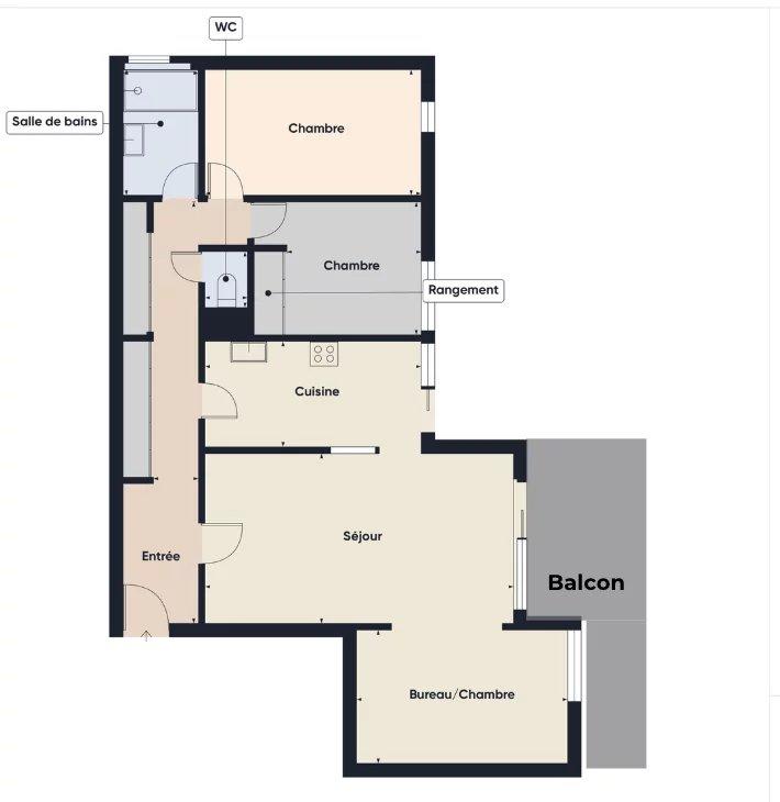 Appartement - 79 m² - 4 pièces