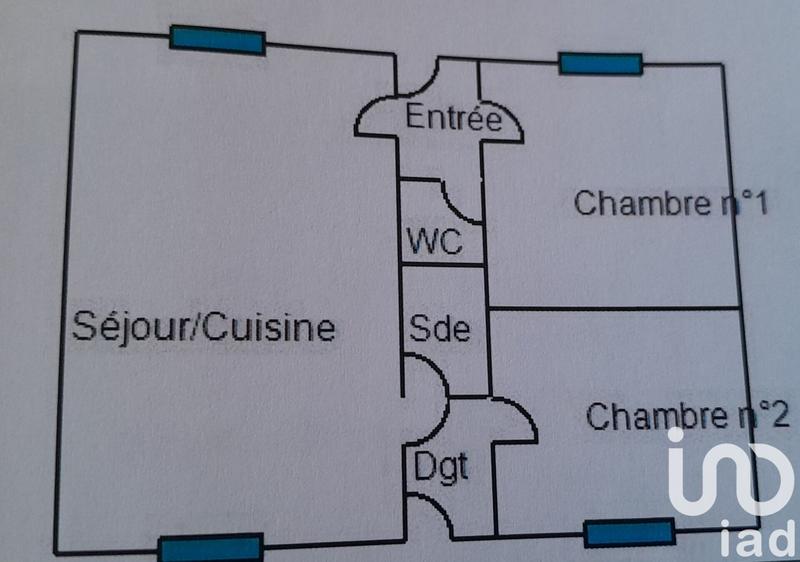 Maison - 45 m² - 3 pièces