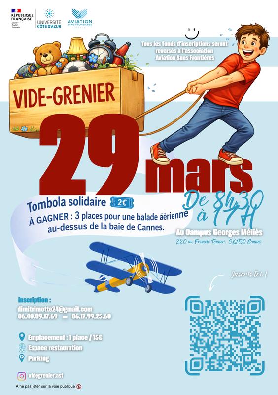 Vide-grenier &amp; tombola solidaire – Cannes
