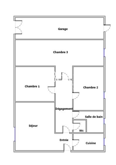 Appartement - 84 m² - 4 pièces