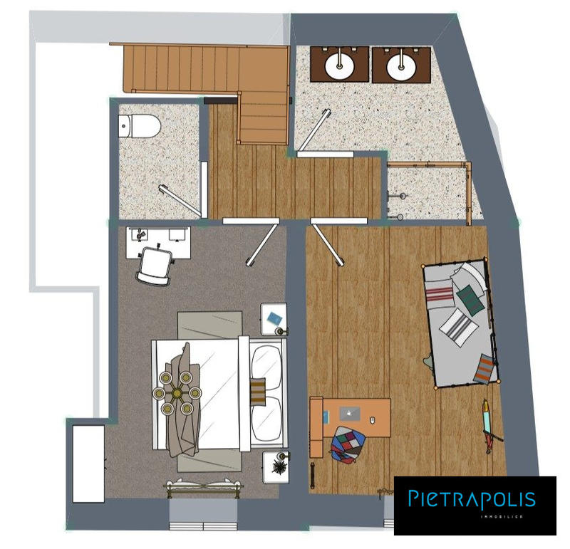 Appartement - 80 m² - 4 pièces