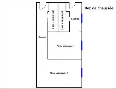Appartement - 40 m² - 2 pièces