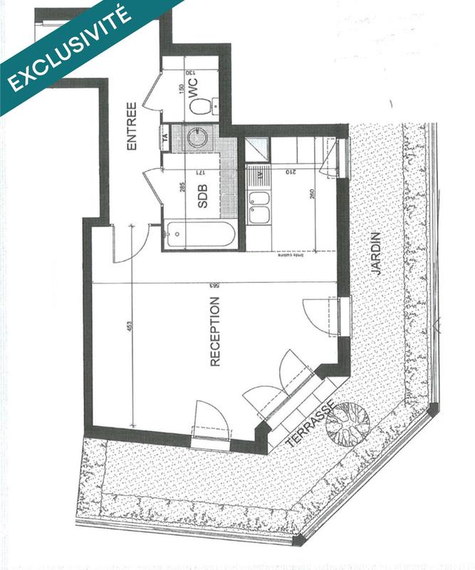 Appartement - 41 m² - 1 pièce