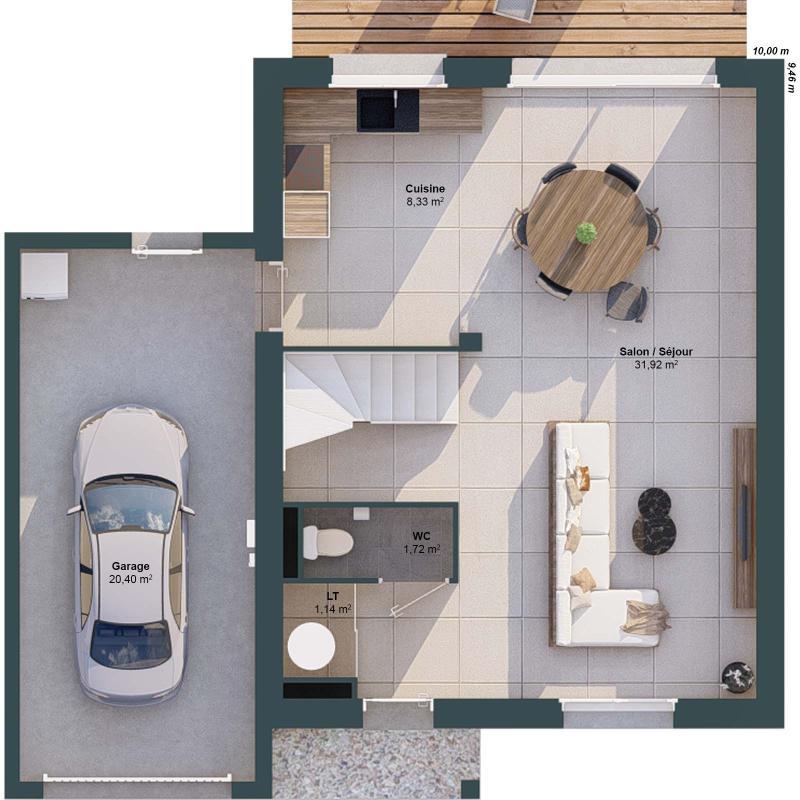 Maison - 84 m² - 5 pièces