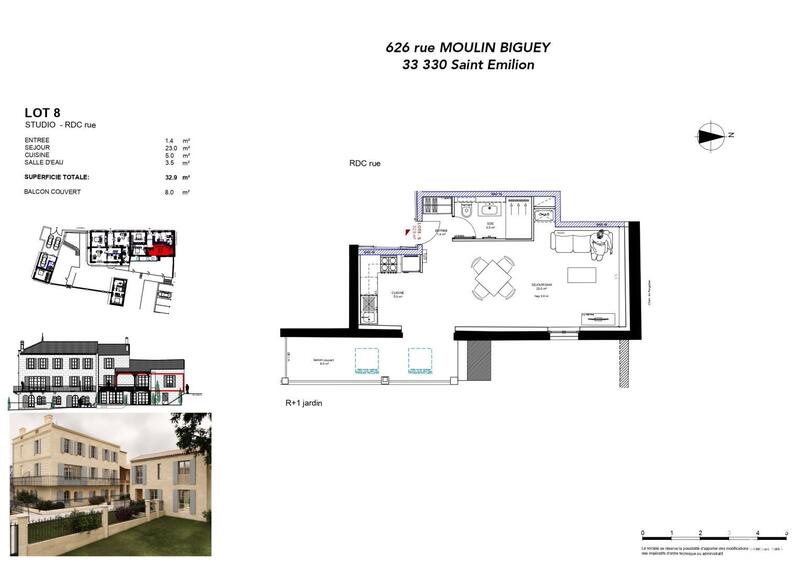 Appartement - 32 m² - 1 pièce