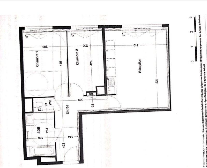 Appartement - 58 m² - 3 pièces