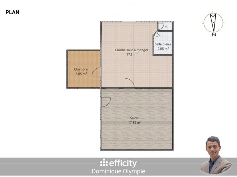 Appartement - 46 m² - 3 pièces
