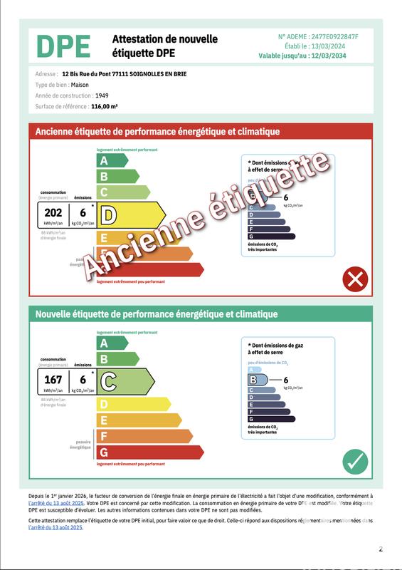 Maison - 116 m² - 6 pièces