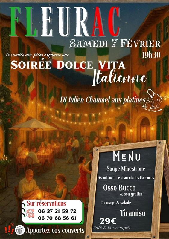 Soirée Dolce Vita Italienne