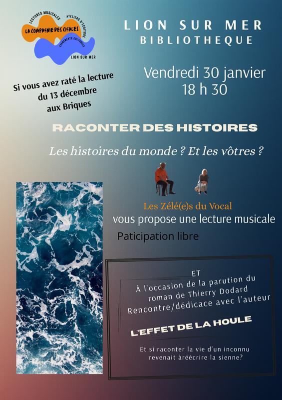 Raconter des Histoires, une lecture musicale par "Les Zélé(e)s du Vocal"