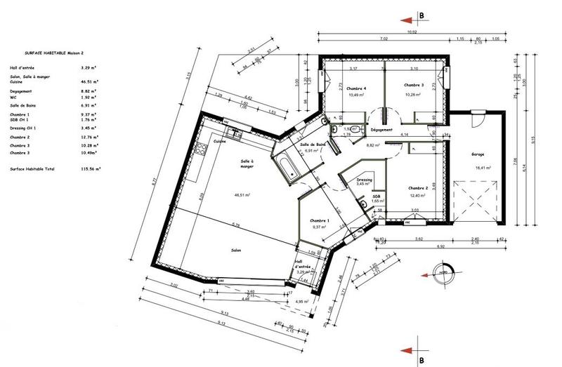 Maison - 115 m² - 5 pièces