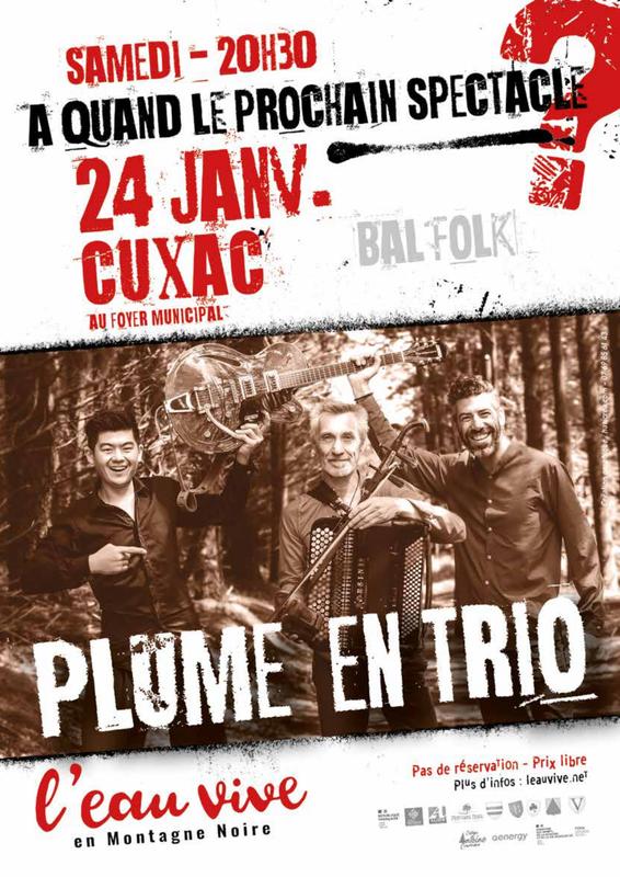 Bal Folk -” Plume en trio”