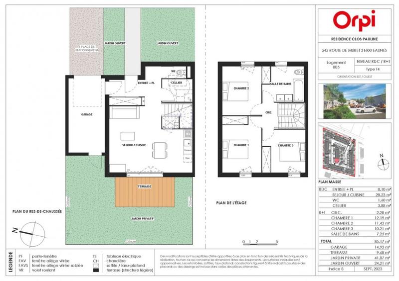 Maison - 85 m² - 4 pièces