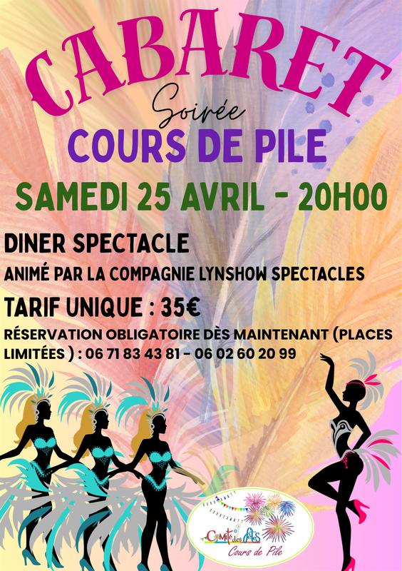 Repas soirée cabaret