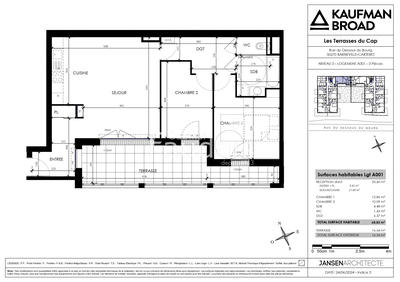 Appartement - 69 m² - 3 pièces