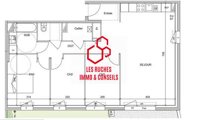 Appartement - 82 m² - 4 pièces