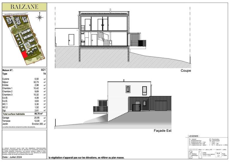 Maison - 87 m² - 4 pièces