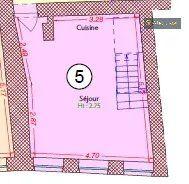 Appartement - 45 m² - 2 pièces