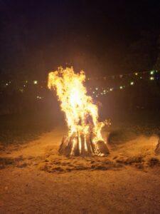 Randonnée pédestre et feu de la St Jean