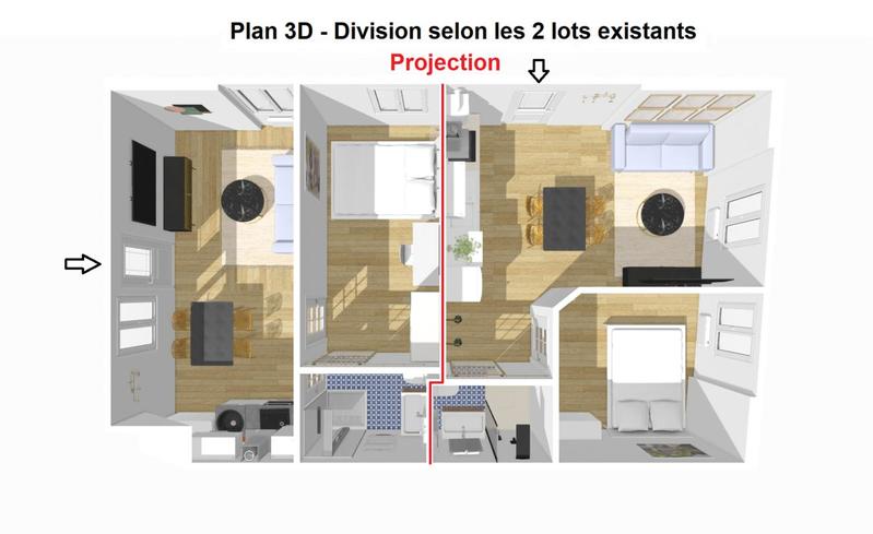 Appartement - 59 m² - 5 pièces
