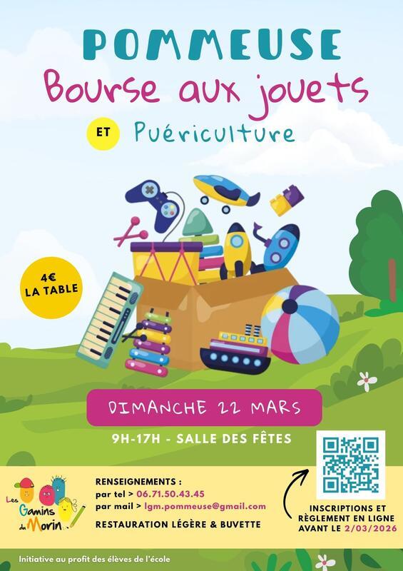 Bourse aux jouets et puériculture des gamins du morin