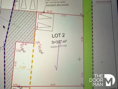 Terrain constructible - 377 m²