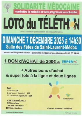 Loto du Téléthon de la Solidarité Médocaine