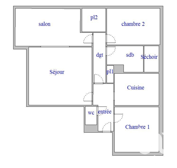 Appartement - 75 m² - 4 pièces