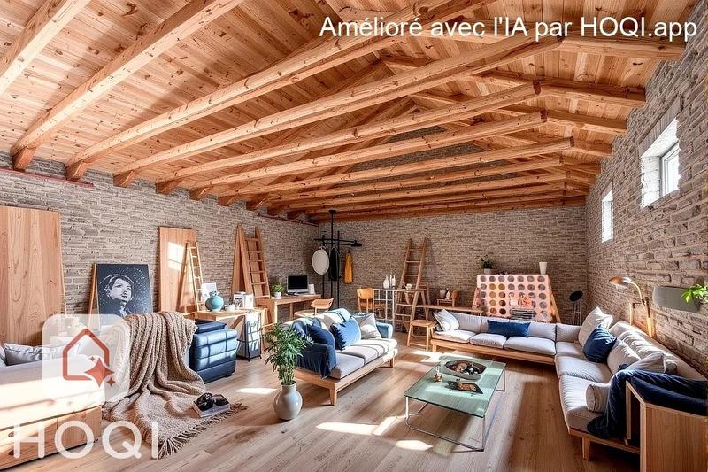 Grange - 160 m² - 2 pièces