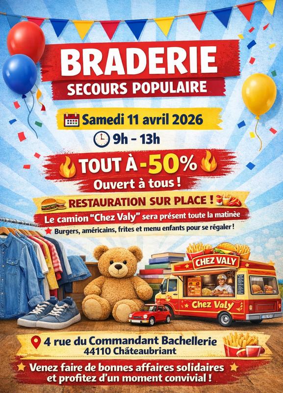 Grande braderie secours populaire