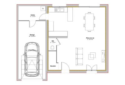 Maison - 92 m² - 4 pièces