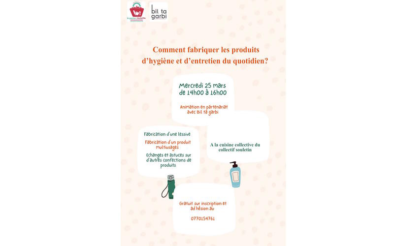 Atelier fabrication de produits d'hygiène et d'entretien