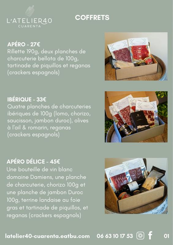 L'atelier 40- Cuarenta installera son corner éphémère chez les gourmandises de Nicolas