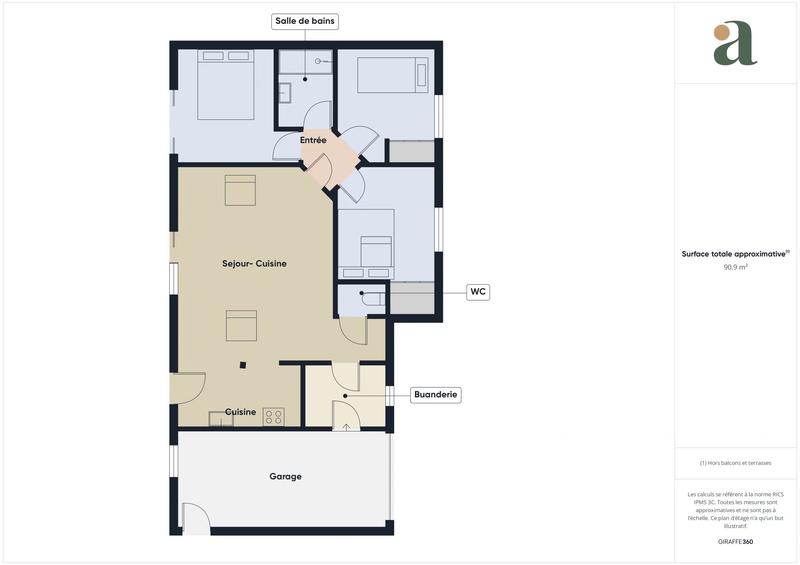 Maison - 73 m² - 4 pièces